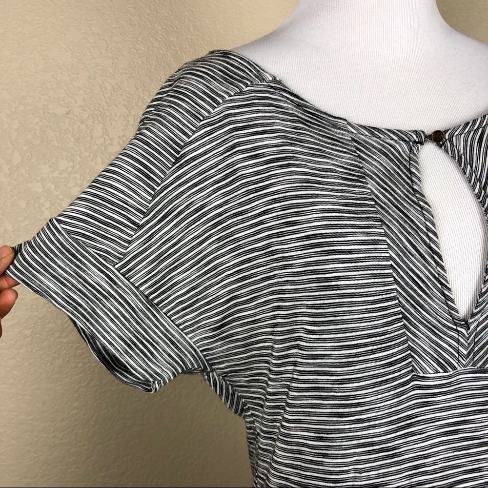 ☀️ 3/$25 LUCKY BRAND Striped Pocket Keyhole Dress - Picture 4 of 8